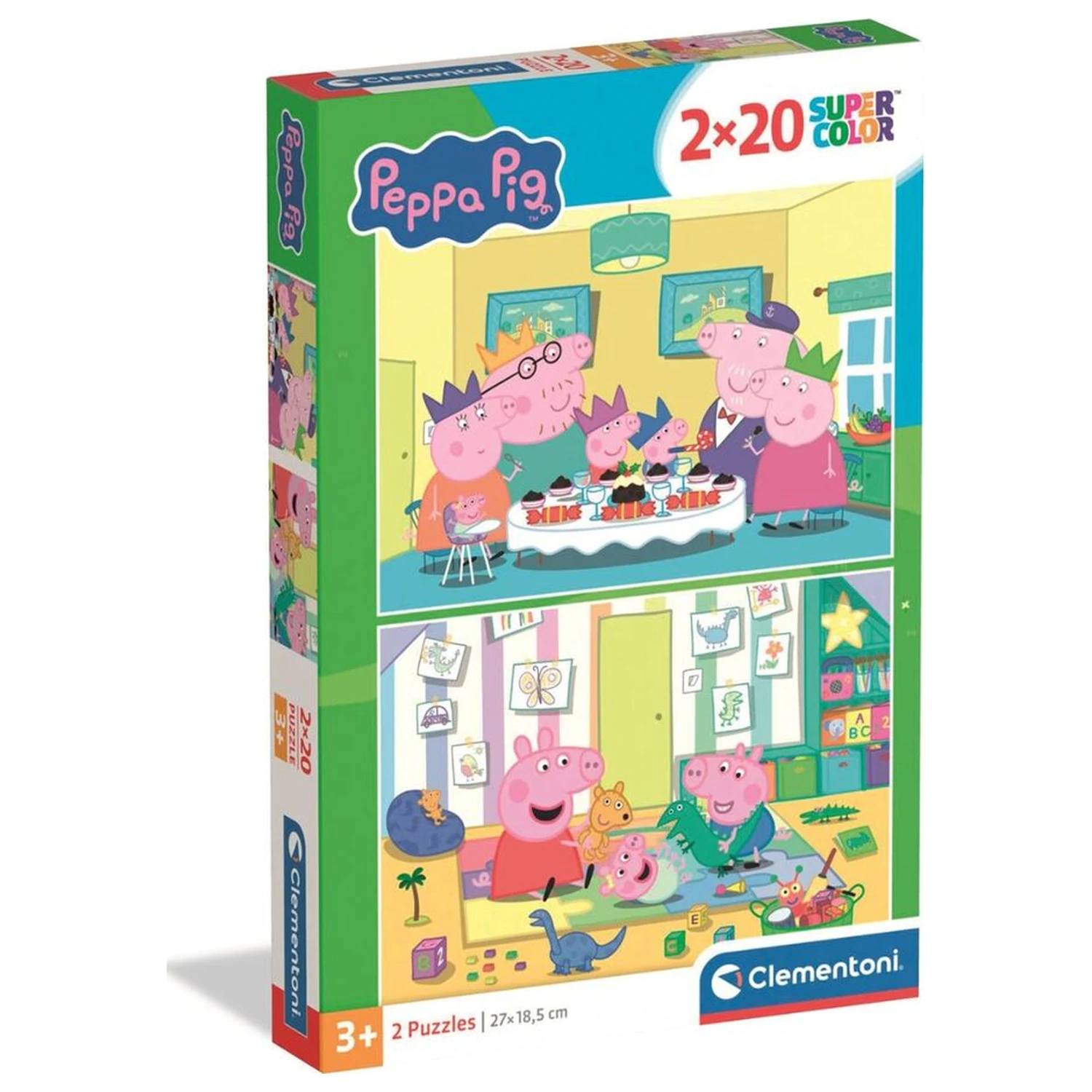 Peppa Pig puzzle 2x20 piese poza produsului