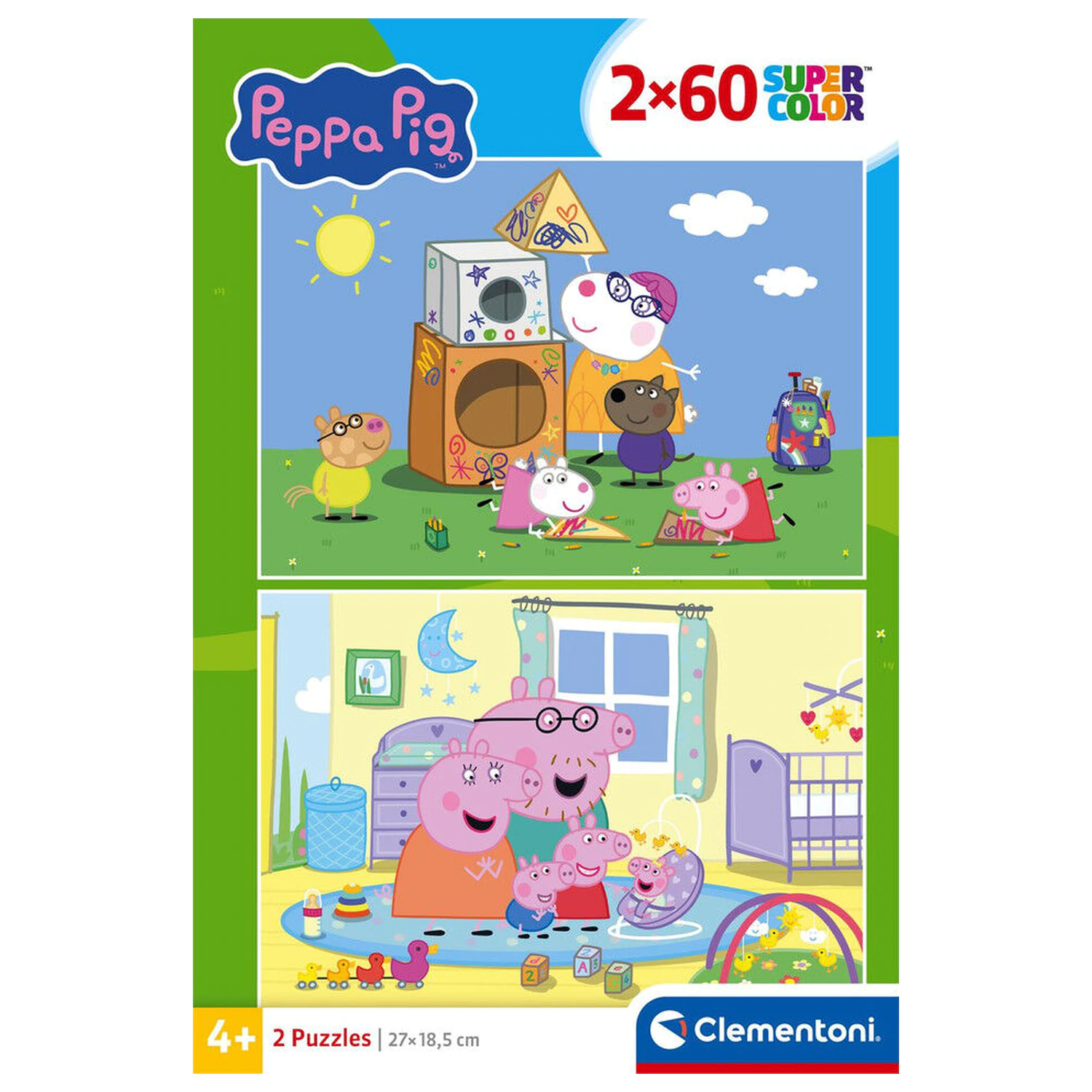 Peppa Pig puzzle 2X60 de piese poza produsului