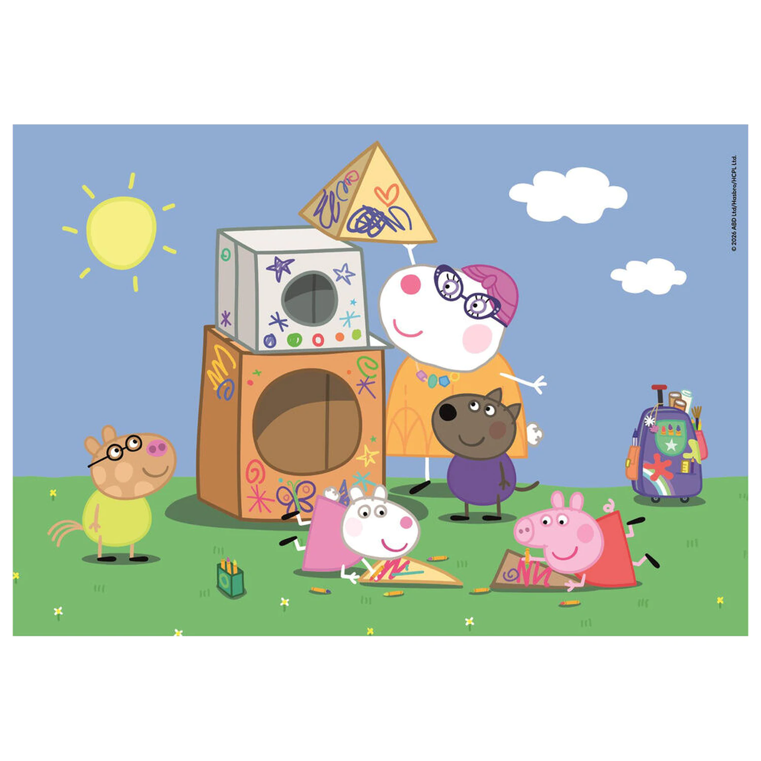 Peppa Pig puzzle 2X60 de piese poza produsului