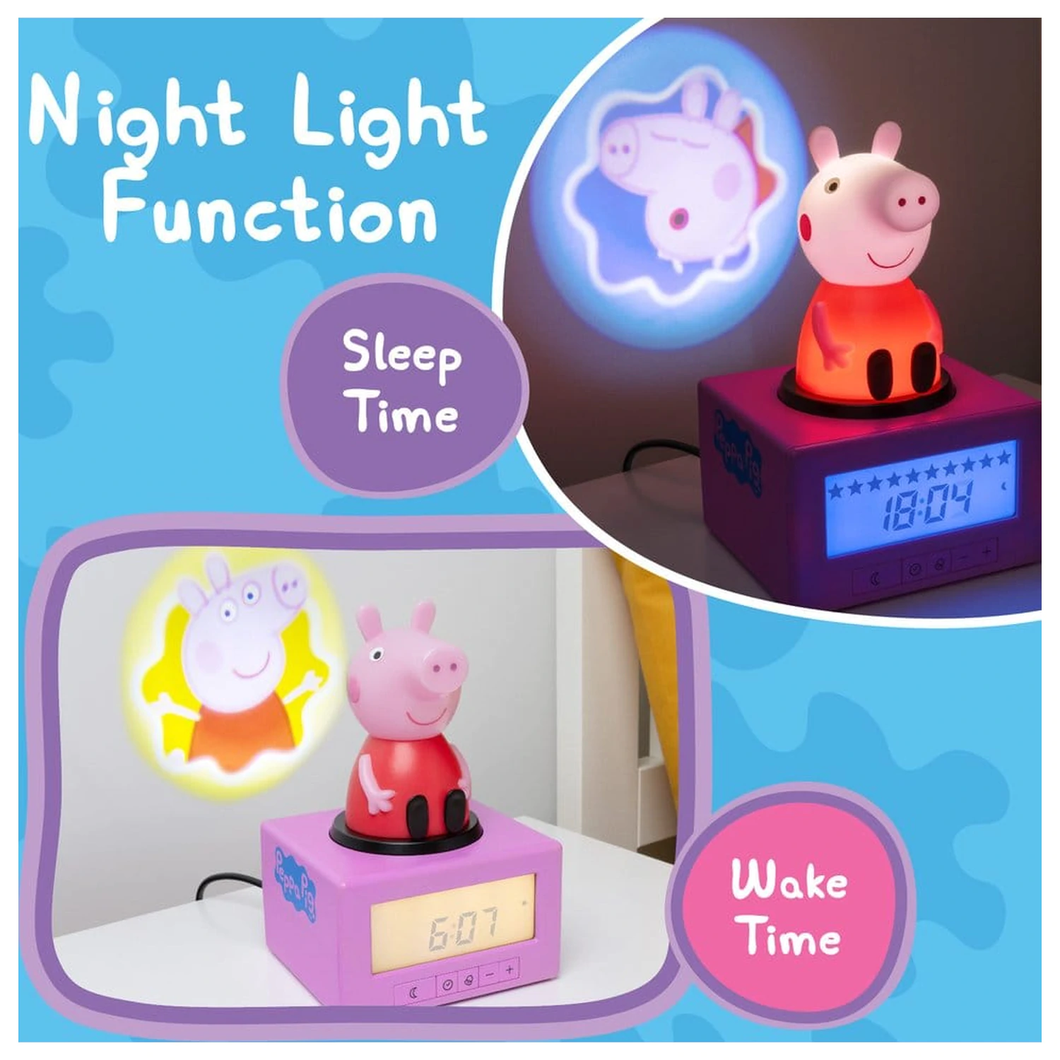 Peppa Pig Ceas deșteptător de antrenament pentru somn poza produsului