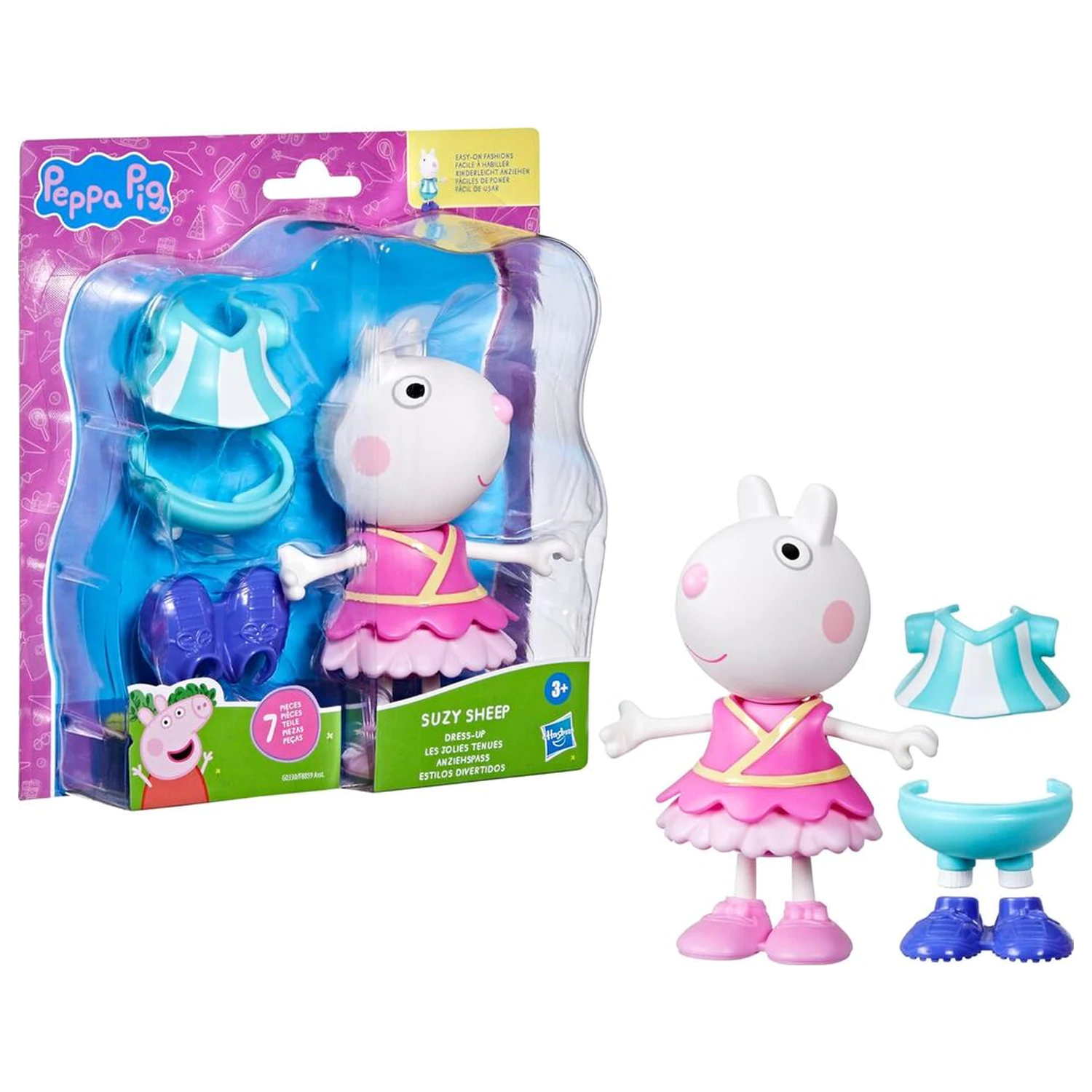 Figurina Peppa Pig Suzy Sheep 15cm poza produsului