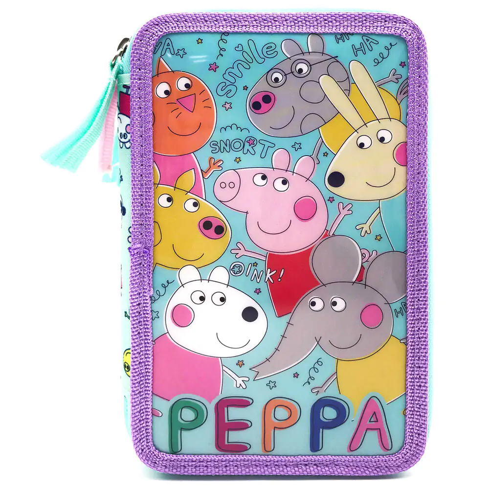 Peppa Pig etui triplu pentru creioane poza produsului