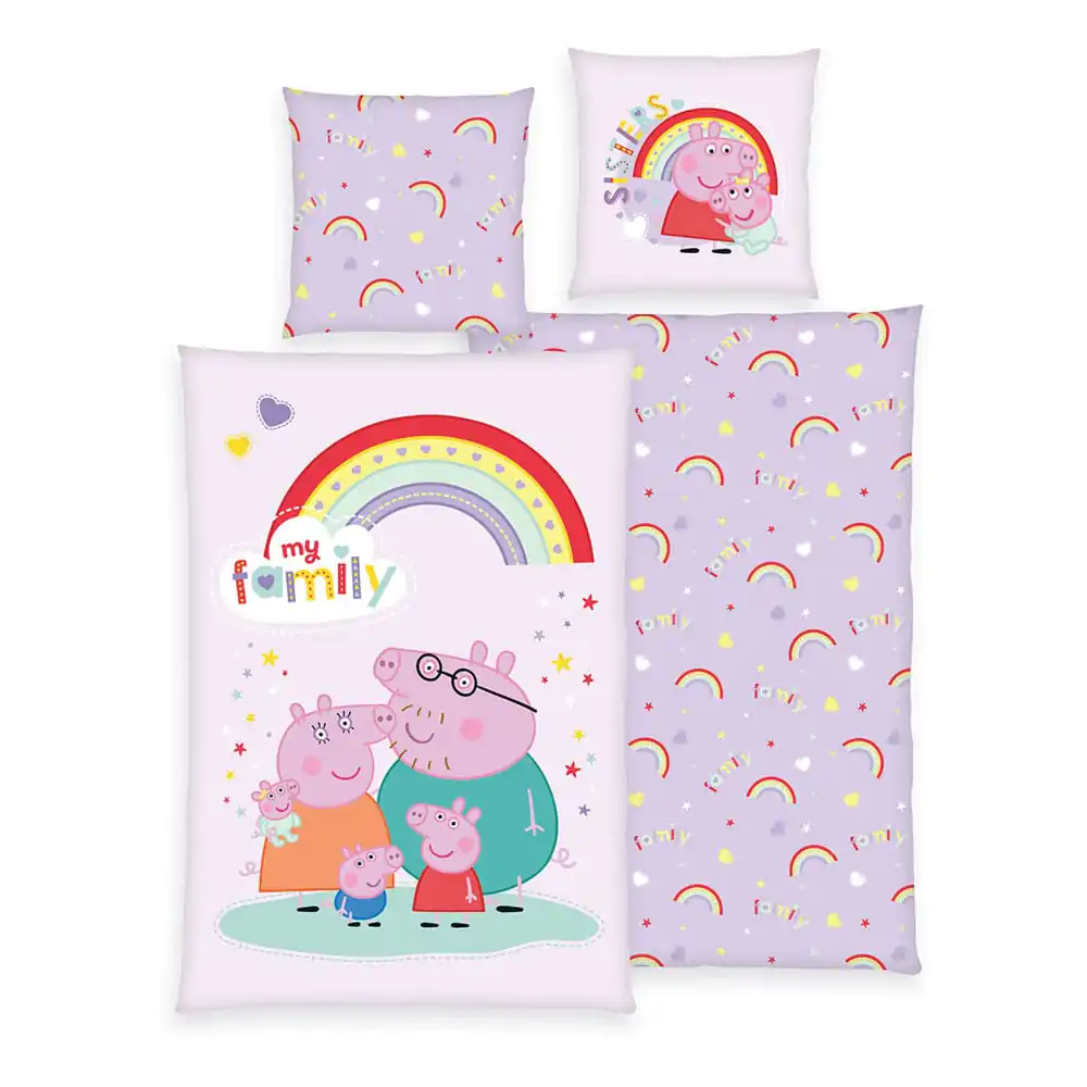 Peppa Pig lenjerie de pat Ver. 2 135 x 200 cm poza produsului