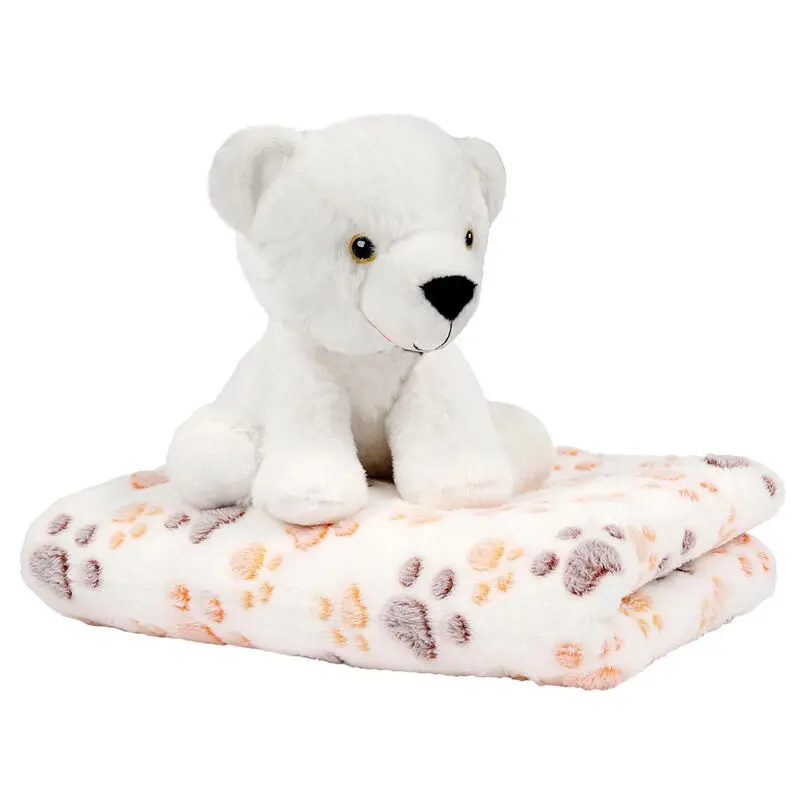 Pătură moale Perry Bear + jucărie de pluș 22cm poza produsului