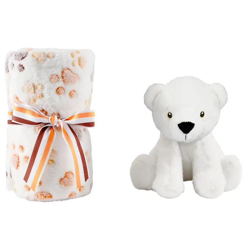 Pătură moale Perry Bear + jucărie de pluș 22cm poza produsului