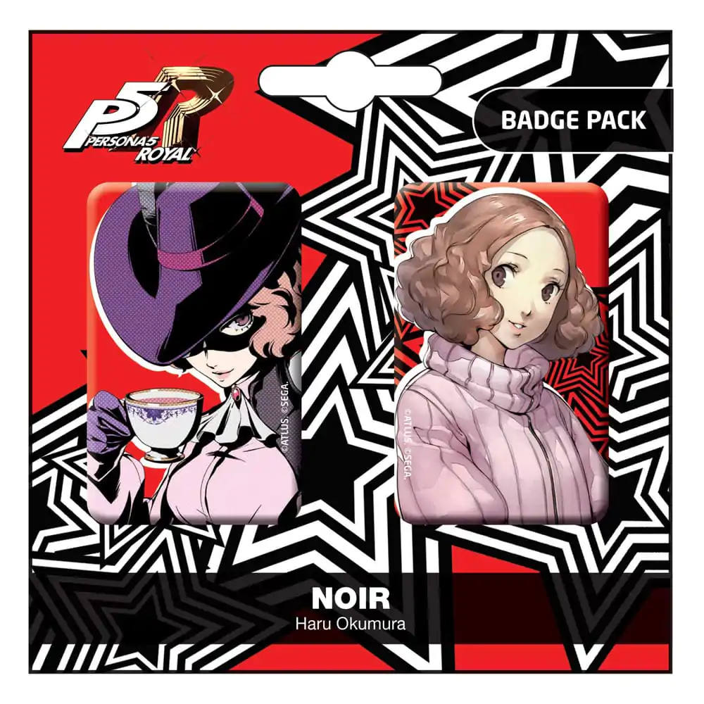 Persona 5 Royal Pin Badges set de 2 Noir / Haru Okumura poza produsului