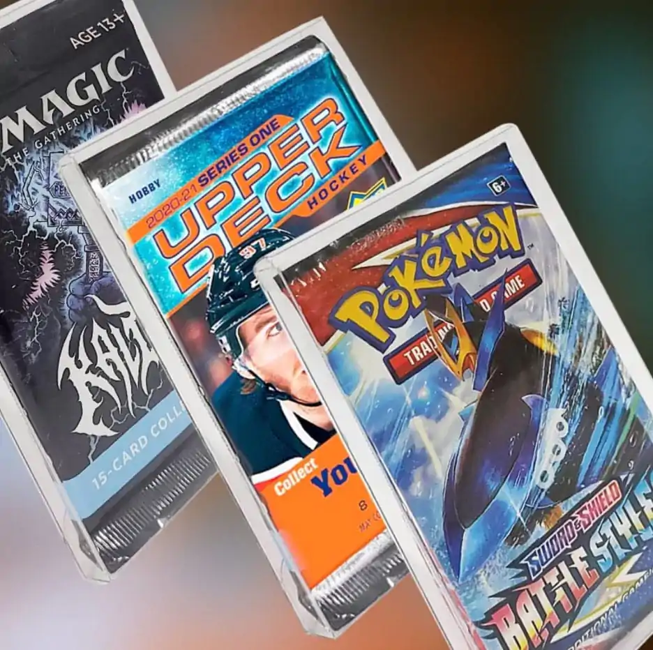 PET Protectors Set de 10 pentru Booster, Magic, Yu-Gi-Oh Cards poza produsului