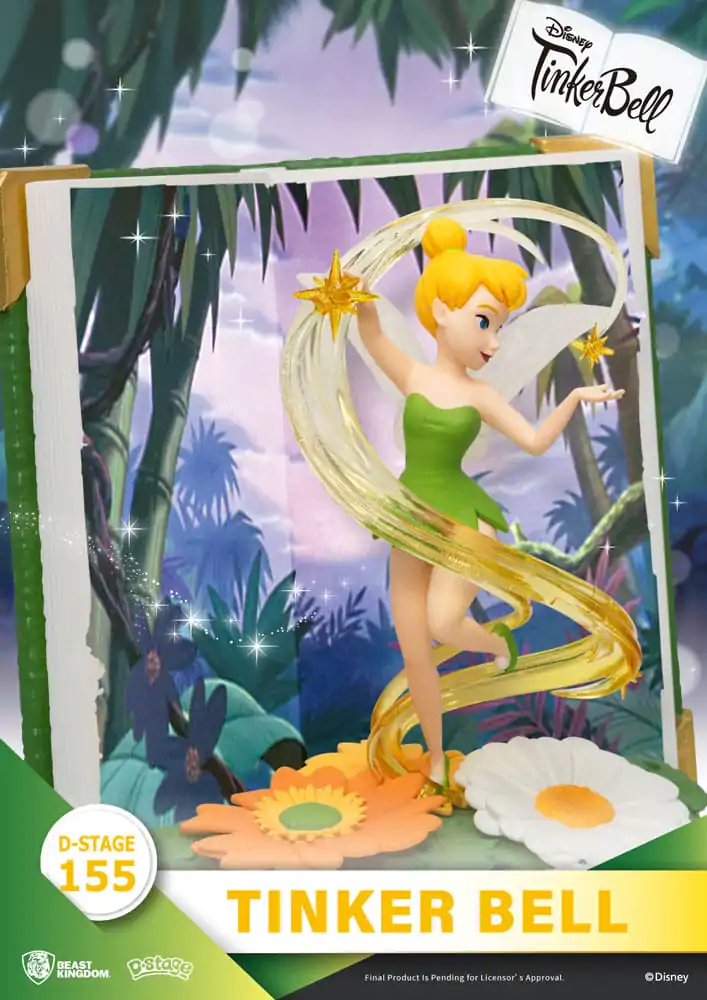 Peter Pan Book Series D-Stage PVC Diorama Zâna Tinker Bell 15 cm poza produsului