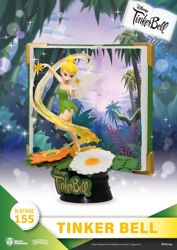 Peter Pan Book Series D-Stage PVC Diorama Zâna Tinker Bell 15 cm poza produsului