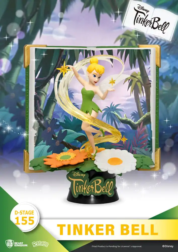 Peter Pan Book Series D-Stage PVC Diorama Zâna Tinker Bell 15 cm poza produsului