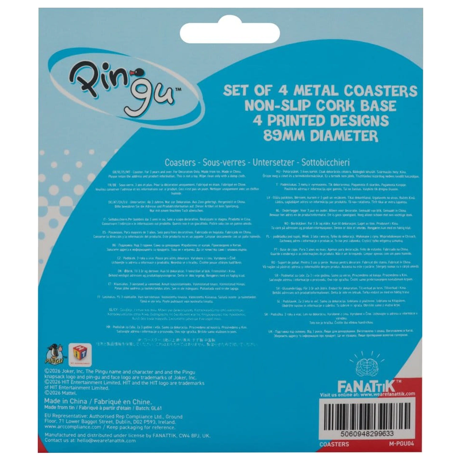 Pingu Coaster set de 4 bucati poza produsului