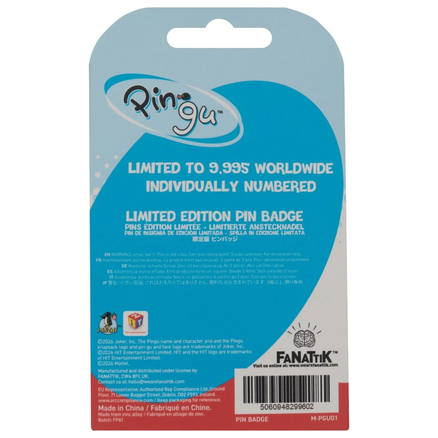Pingu Pin Badge Headphones Editie Limitata poza produsului