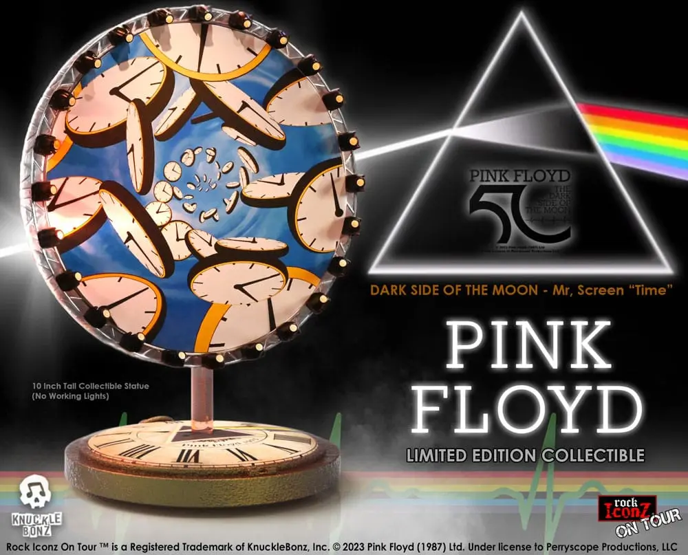 Pink Floyd Rock Iconz Statuie On Tour Ecran de Proiecție Timp (Dark Side of the Moon Tour) 25 cm poza produsului