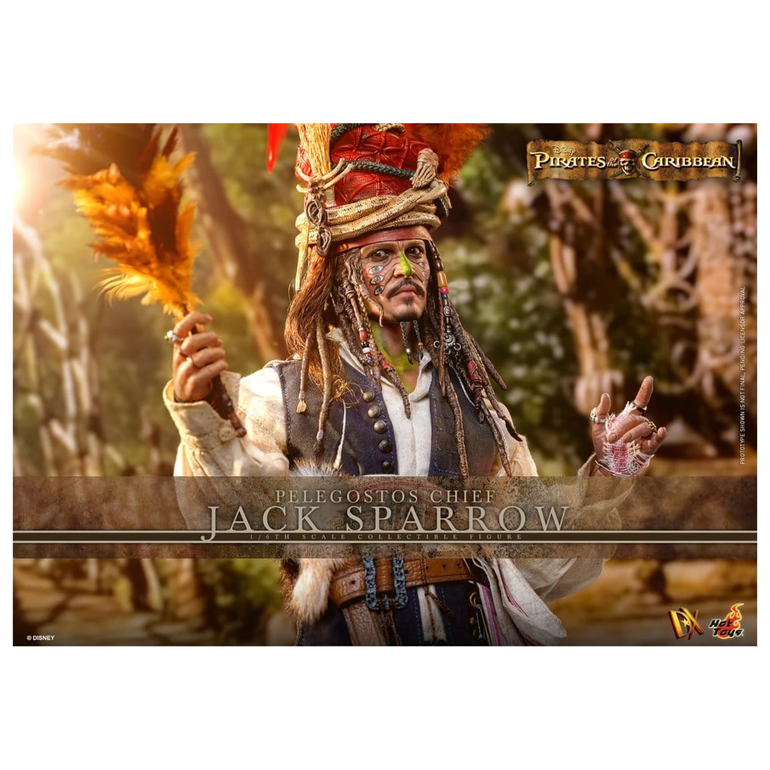 Pirates of the Caribbean: Dead Man's Chest Figurina de acțiune DX la scară 1/6 Pelegostos Chief Jack Sparrow 30 cm poza produsului
