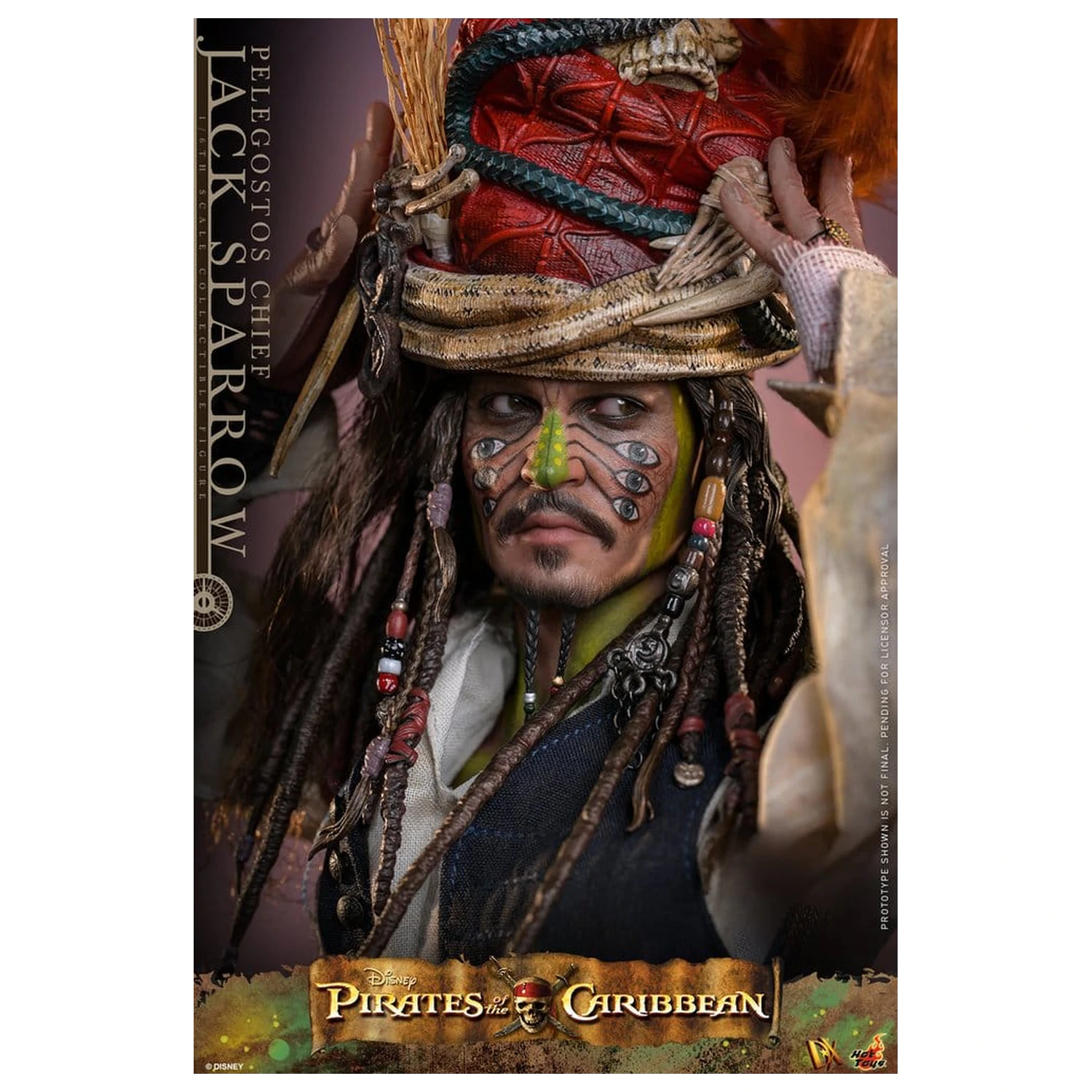 Pirates of the Caribbean: Dead Man's Chest Figurina de acțiune DX la scară 1/6 Pelegostos Chief Jack Sparrow 30 cm poza produsului