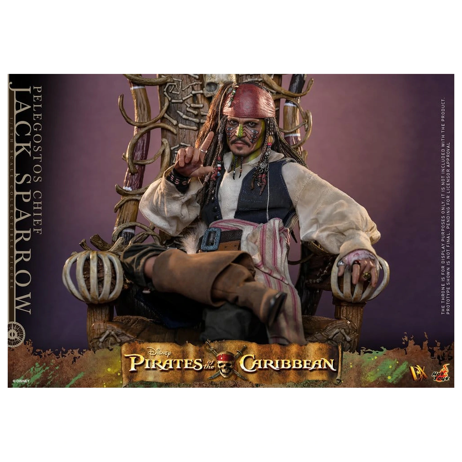 Pirates of the Caribbean: Dead Man's Chest Figurina de acțiune DX la scară 1/6 Pelegostos Chief Jack Sparrow 30 cm poza produsului