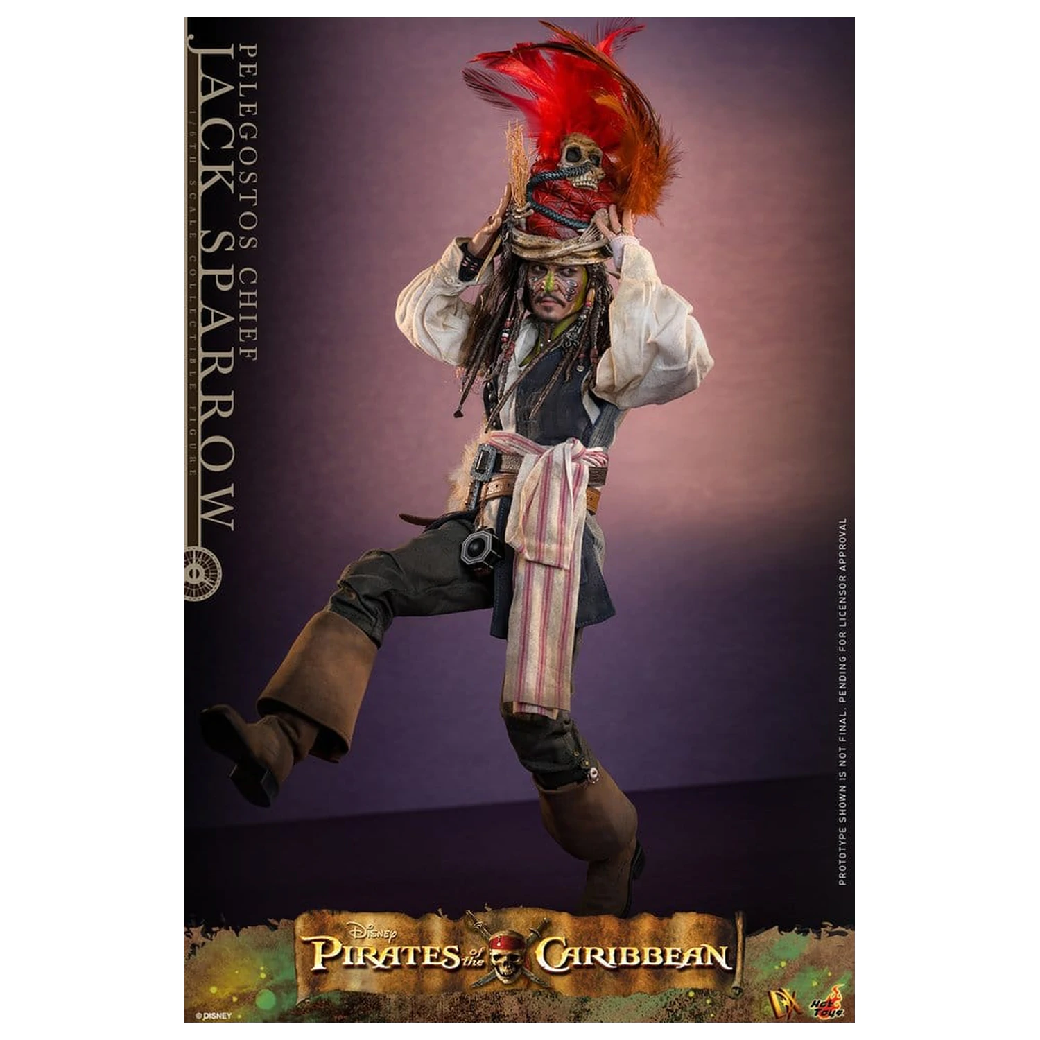 Pirates of the Caribbean: Dead Man's Chest Figurina de acțiune DX la scară 1/6 Pelegostos Chief Jack Sparrow 30 cm poza produsului