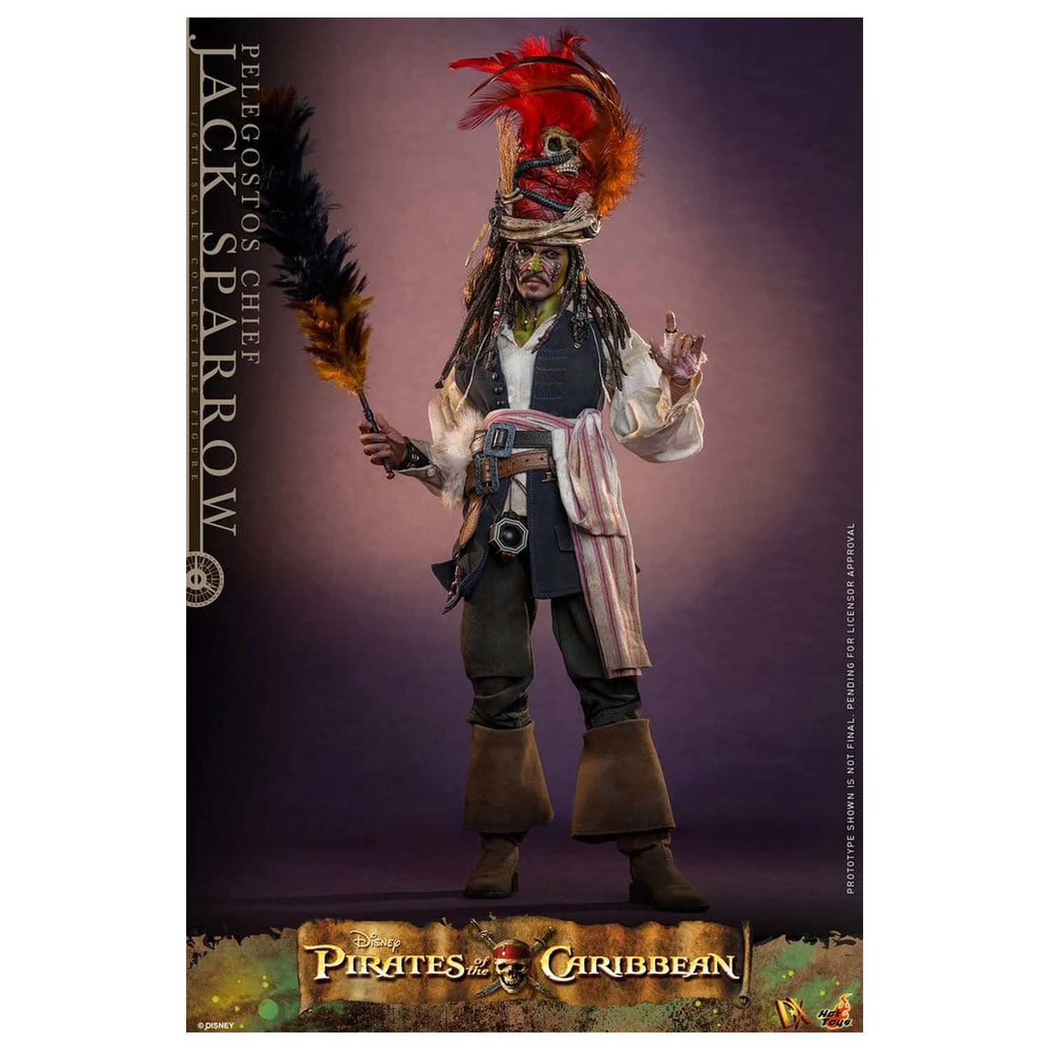 Pirates of the Caribbean: Dead Man's Chest Figurina de acțiune DX la scară 1/6 Pelegostos Chief Jack Sparrow 30 cm poza produsului
