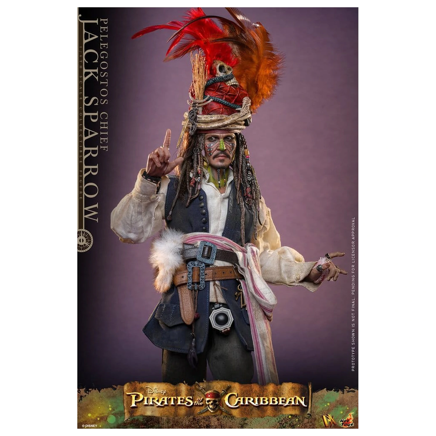 Pirates of the Caribbean: Dead Man's Chest Figurina de acțiune DX la scară 1/6 Pelegostos Chief Jack Sparrow 30 cm poza produsului