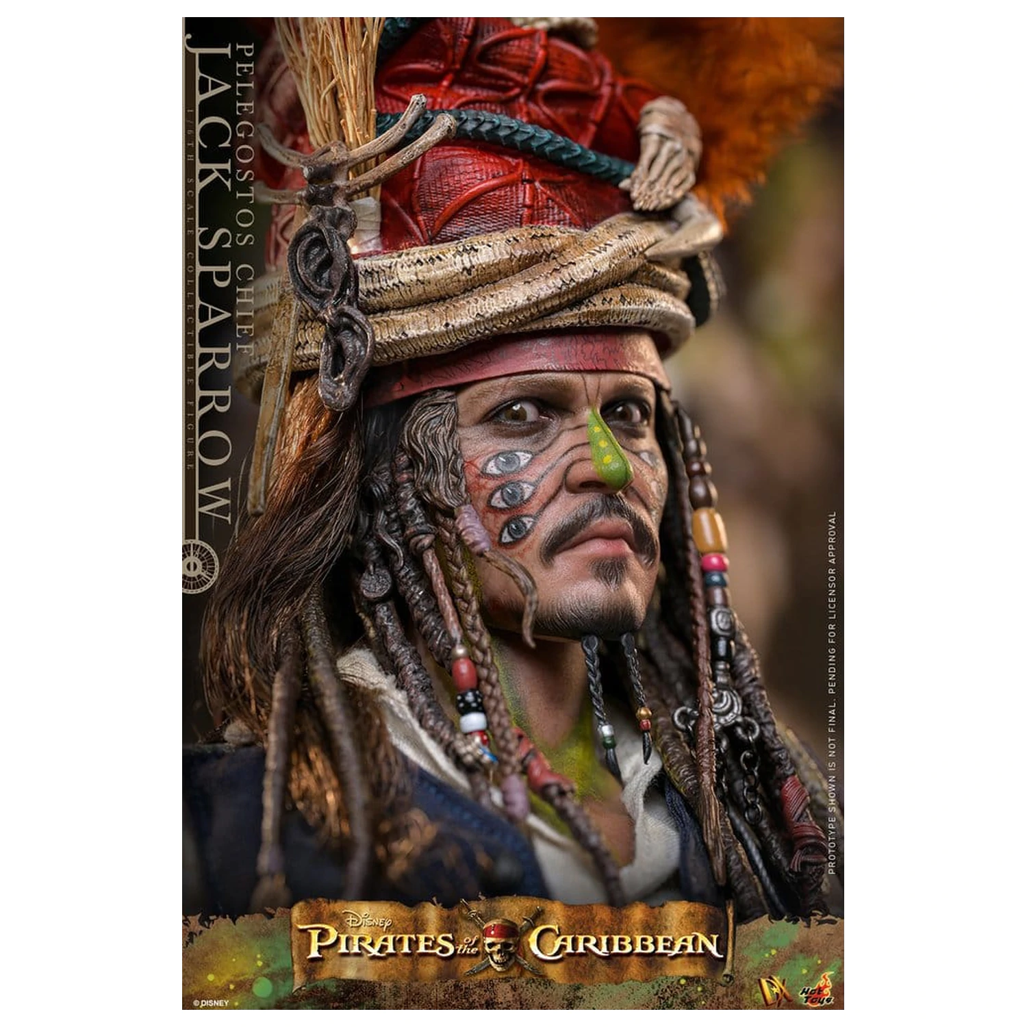 Pirates of the Caribbean: Dead Man's Chest Figurina de acțiune DX la scară 1/6 Pelegostos Chief Jack Sparrow 30 cm poza produsului