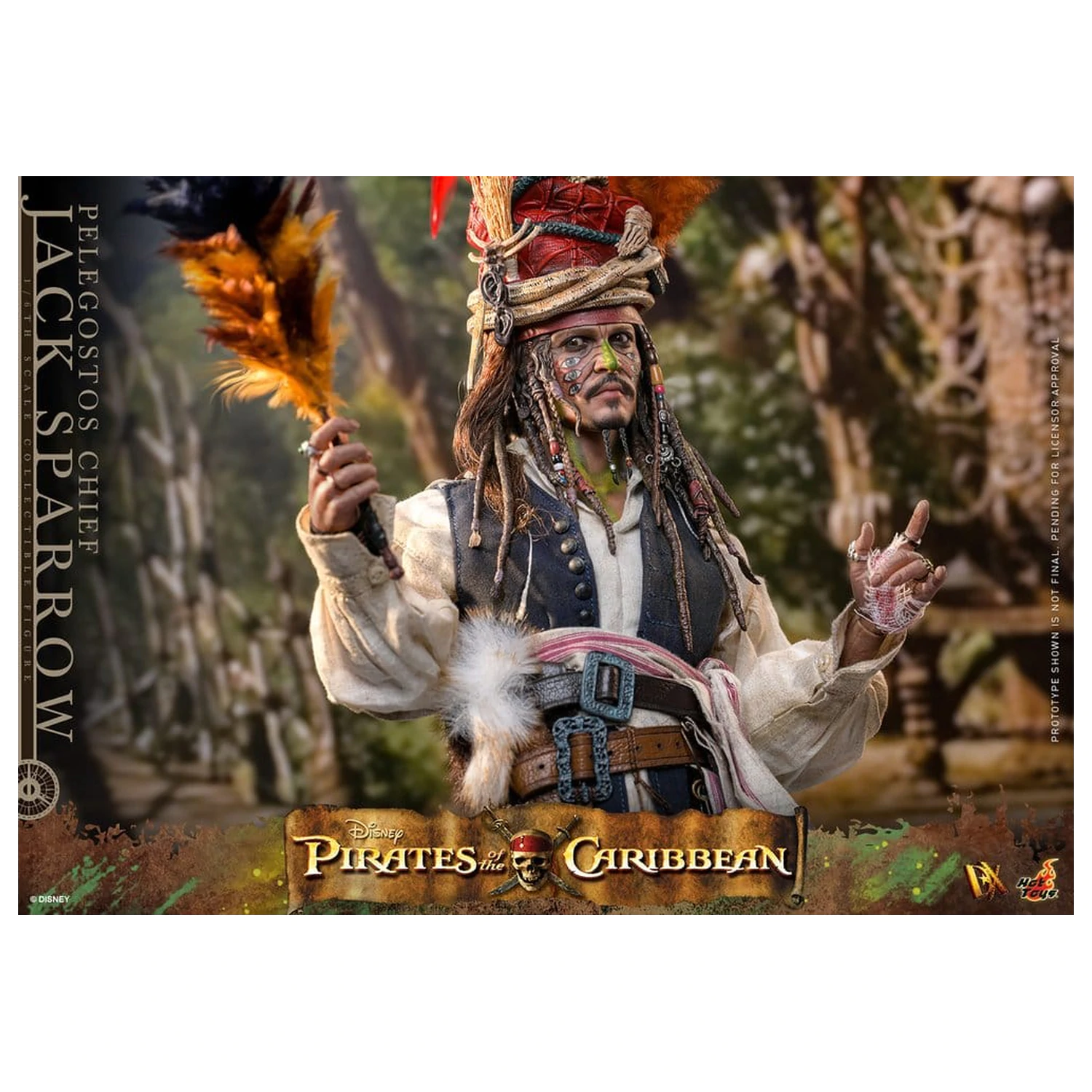 Pirates of the Caribbean: Dead Man's Chest Figurina de acțiune DX la scară 1/6 Pelegostos Chief Jack Sparrow 30 cm poza produsului
