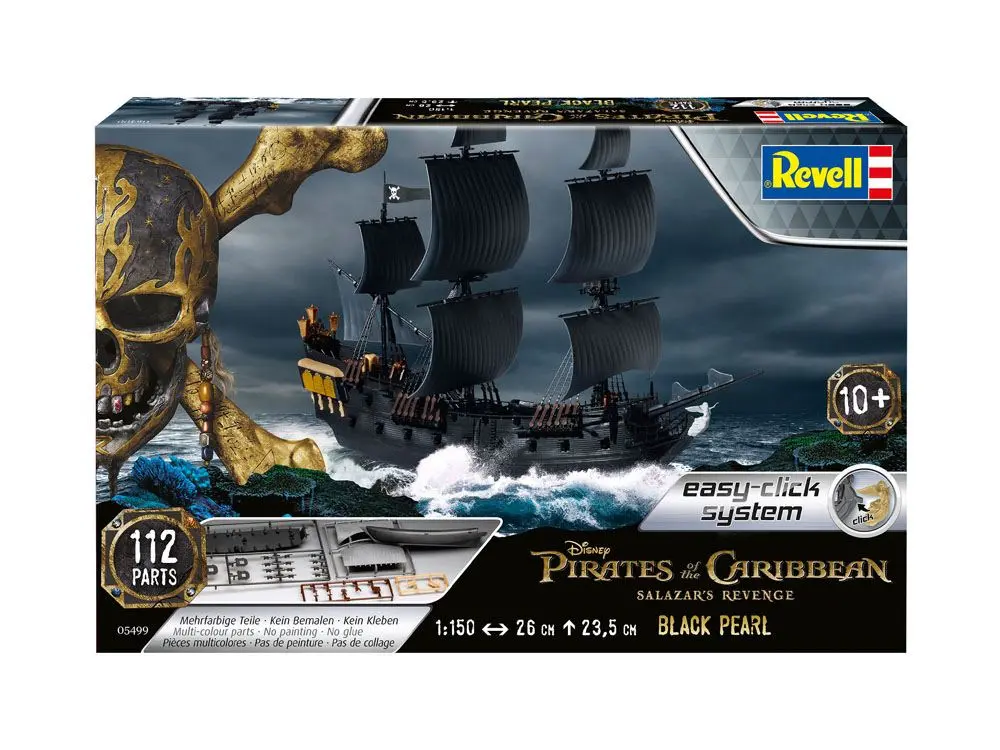 Pirates of the Caribbean Dead Men Tell No Tales Kit Model Ușor de Asamblat 1/150 Black Pearl 26 cm poza produsului