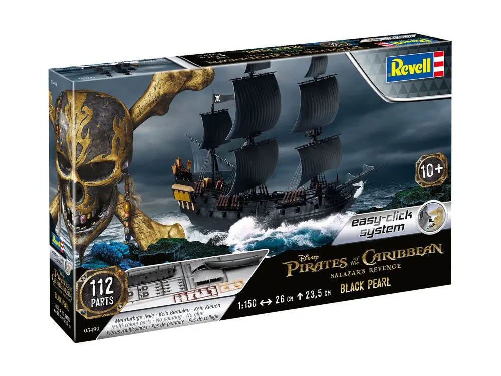 Pirates of the Caribbean Dead Men Tell No Tales Kit Model Ușor de Asamblat 1/150 Black Pearl 26 cm poza produsului