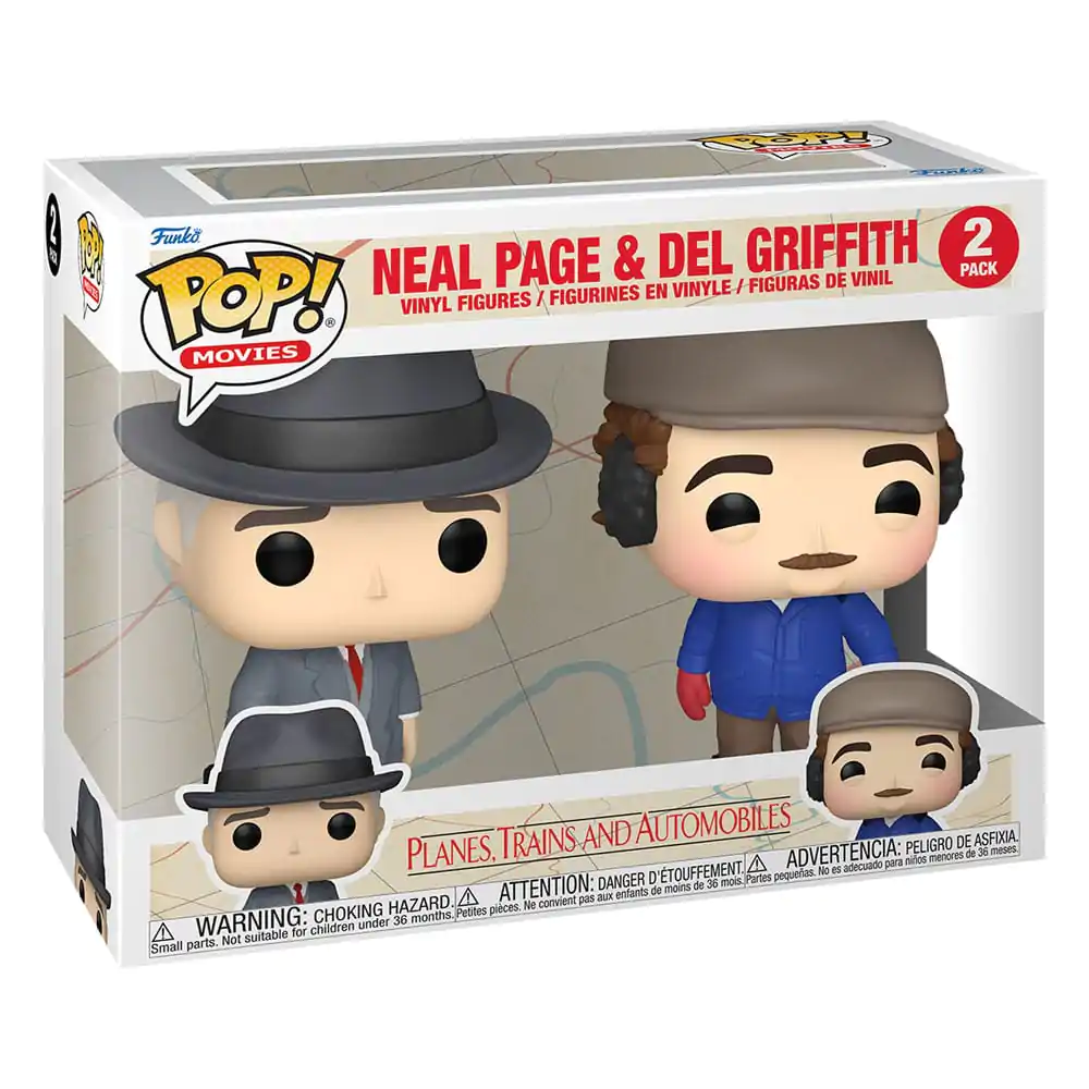 Planes, Trains and Automobiles Funko POP! Movies Figurine Vinil Set 2 Neal Page & Del Griffith 9 cm poza produsului