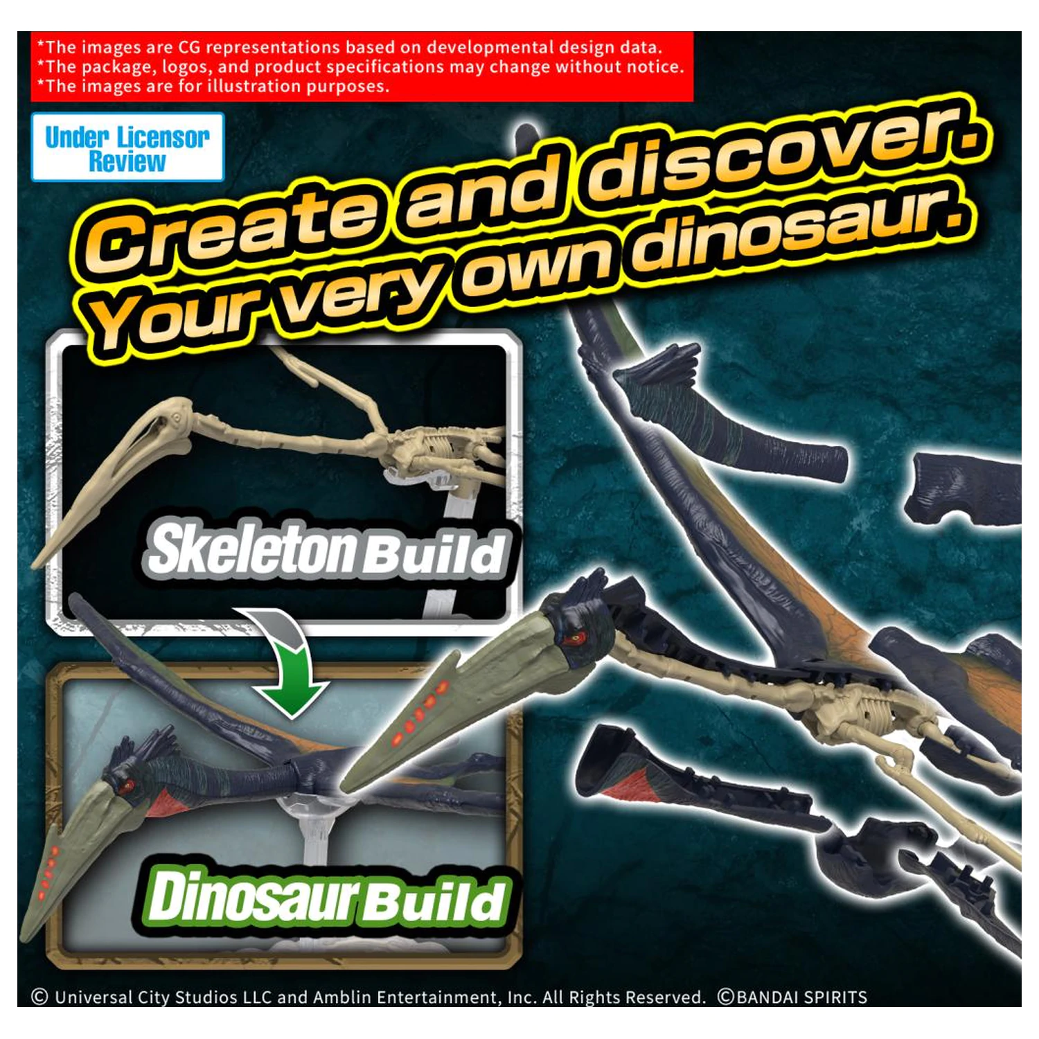Plannosaurus Jurassic World Quetzalcoatlus Kit model poza produsului