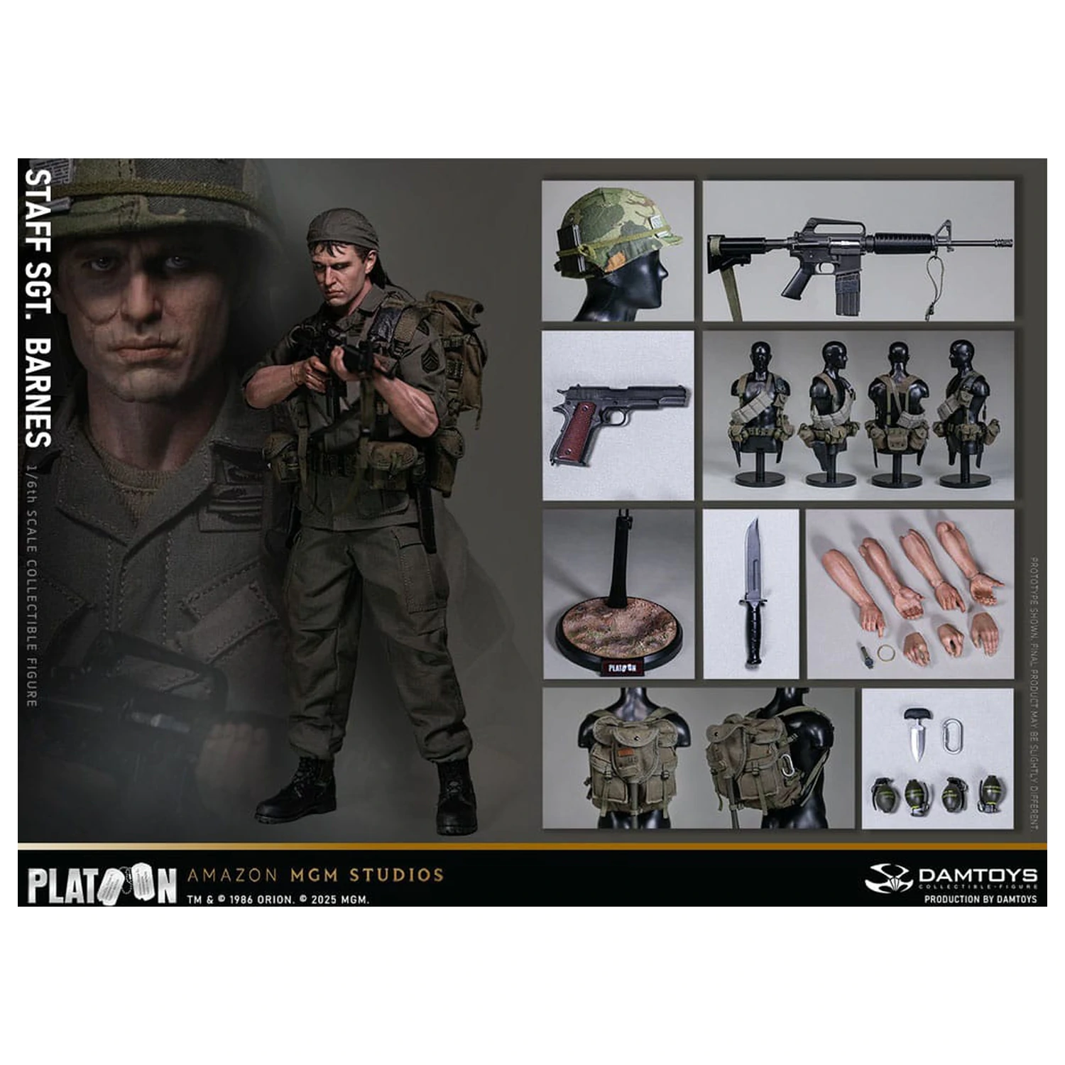 Platoon Figurina 1/6 Staff Sergeant Barnes 30 cm poza produsului