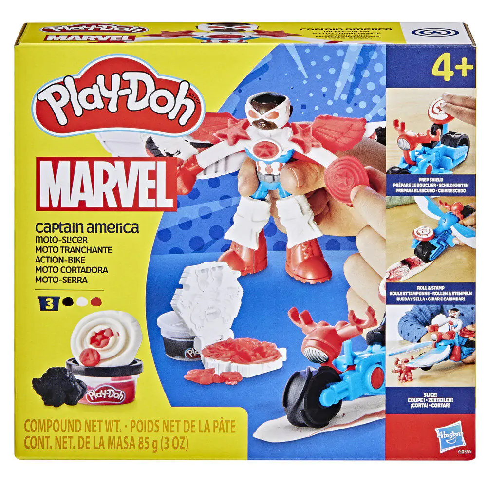 Play-Doh Marvel Captain America Mașină de tuns iarba Motor mower poza produsului