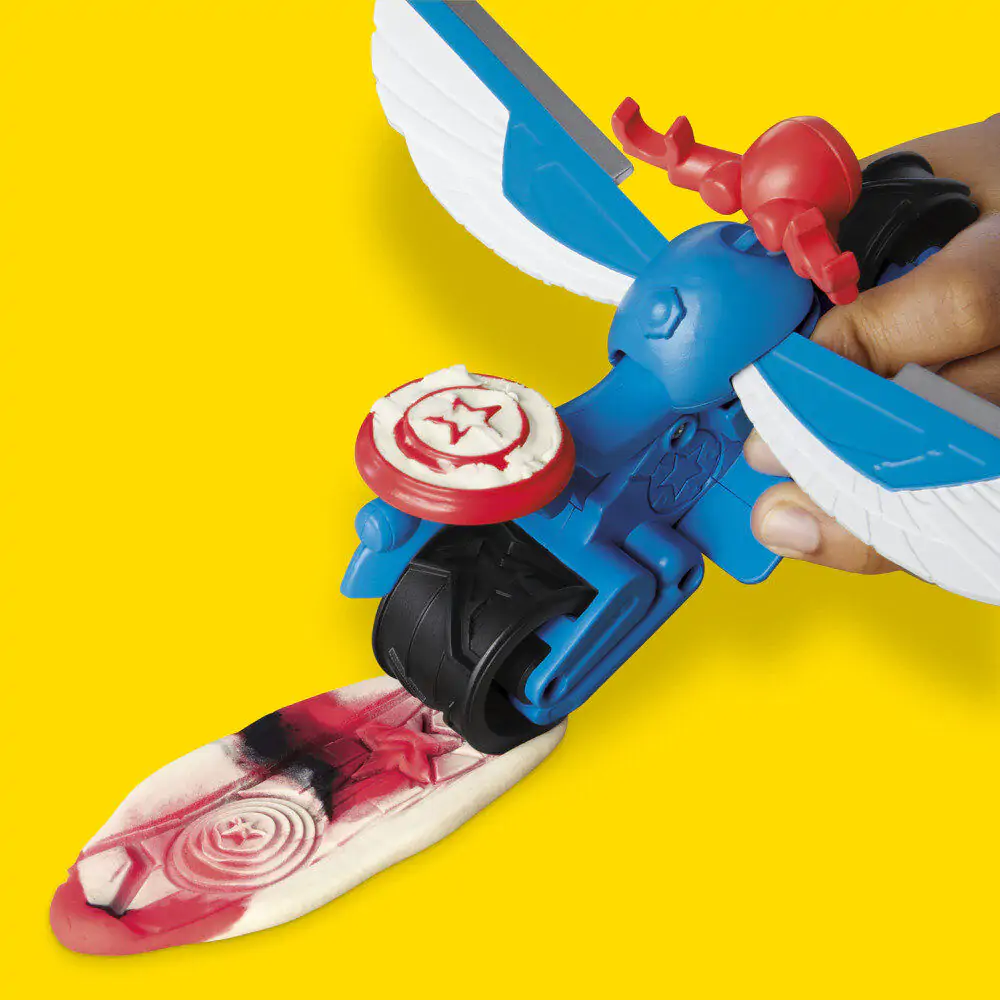 Play-Doh Marvel Captain America Mașină de tuns iarba Motor mower poza produsului