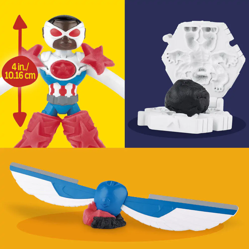 Play-Doh Marvel Captain America Mașină de tuns iarba Motor mower poza produsului