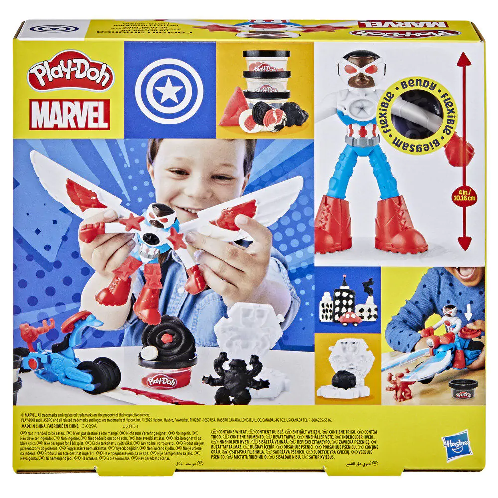 Play-Doh Marvel Captain America Mașină de tuns iarba Motor mower poza produsului