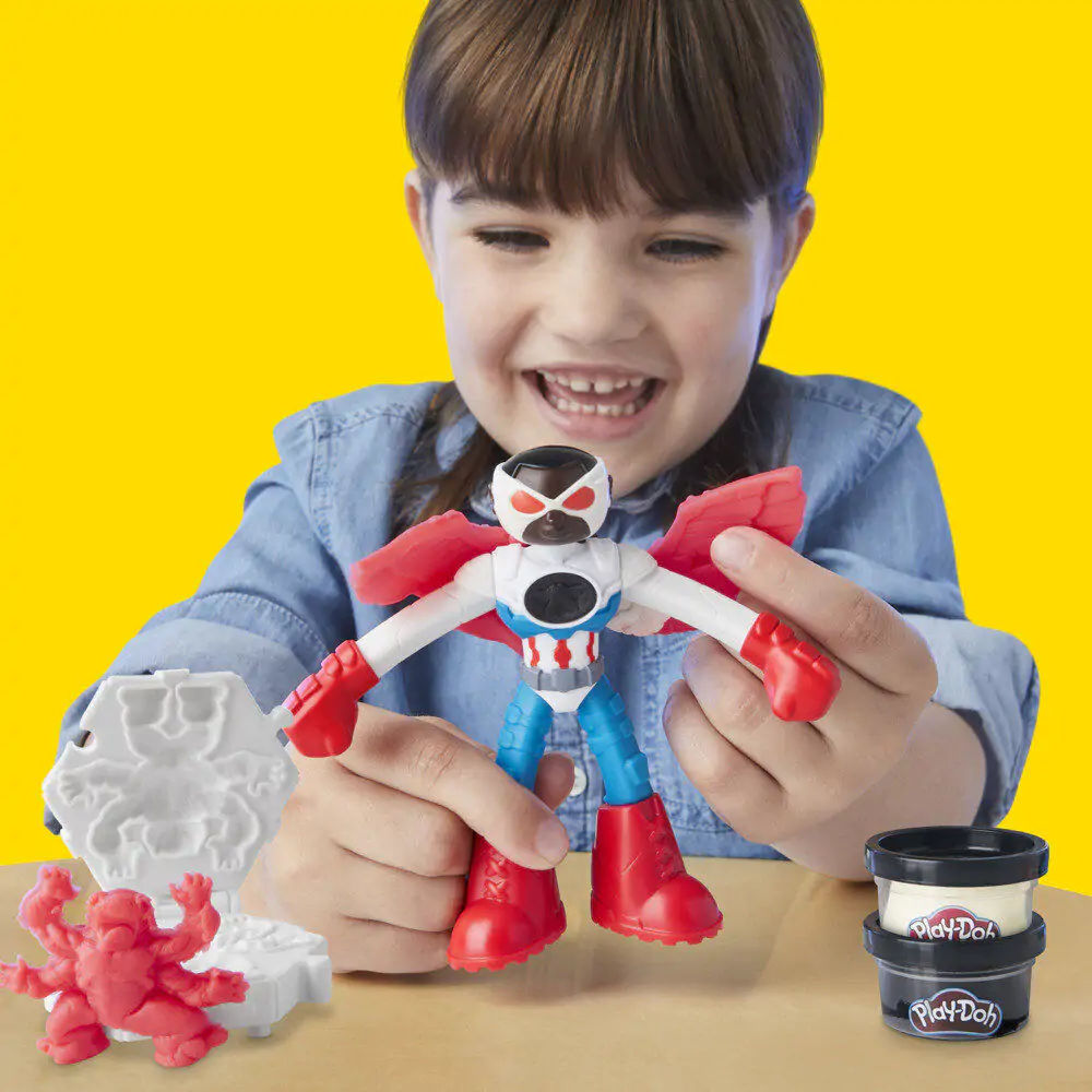 Play-Doh Marvel Captain America Mașină de tuns iarba Motor mower poza produsului