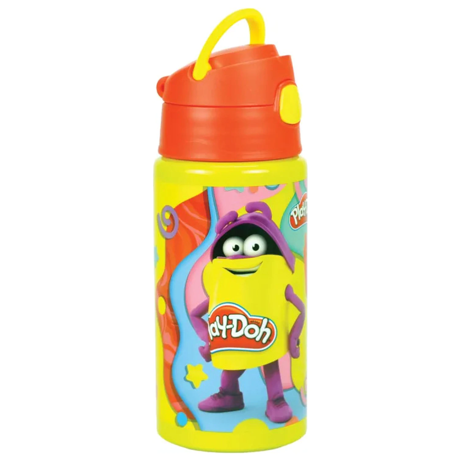 Play-Doh Happy sticla de aluminiu cu pai cu agatatoare 500 ml poza produsului