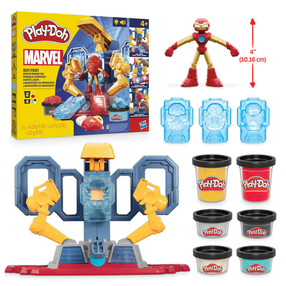 Laboratorul de armură Play-Doh Marvel Iron Man poza produsului