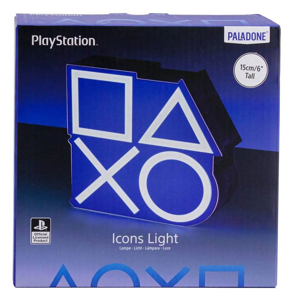 Lampa caseta cu pictograme Playstation 15 cm poza produsului