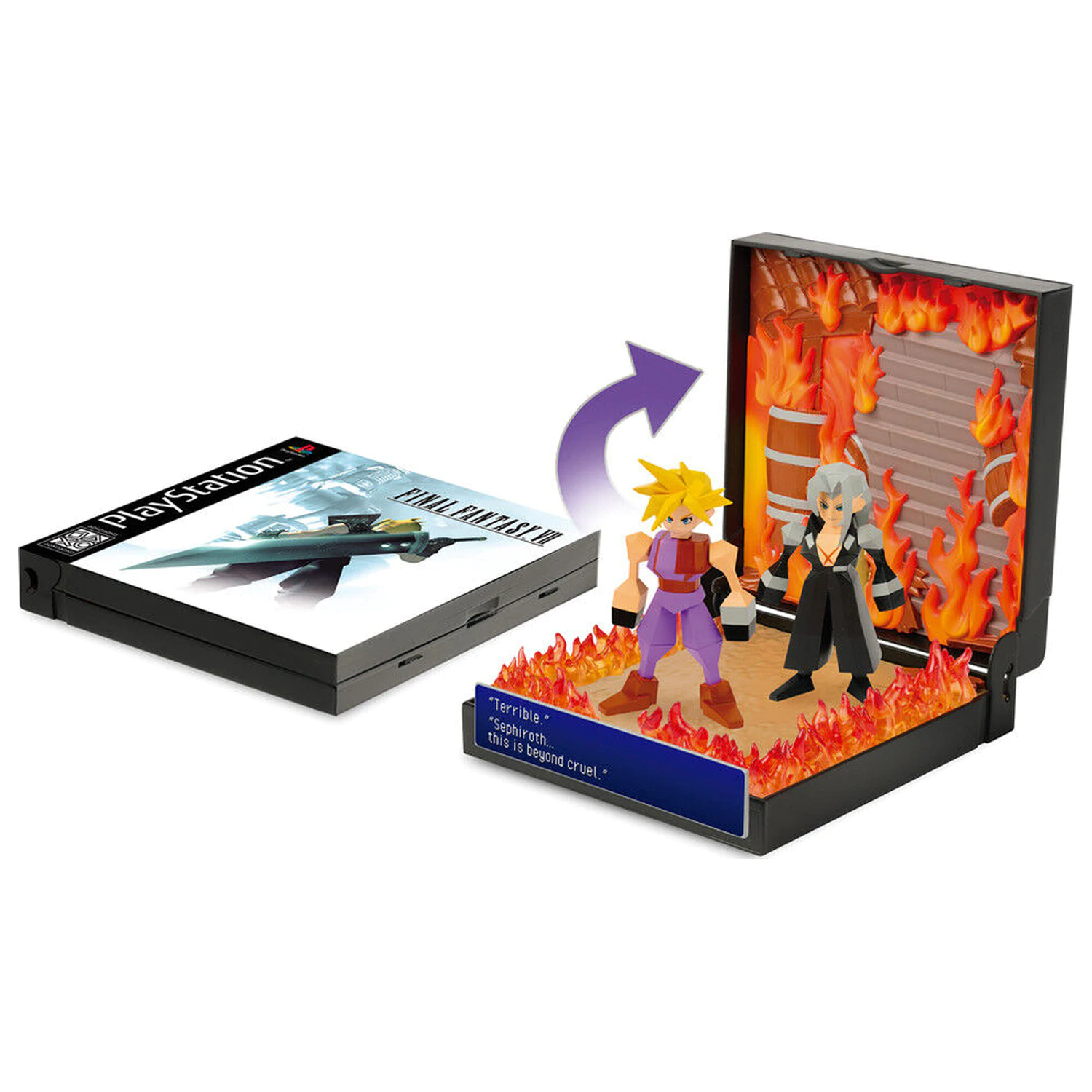 PlayStation Final Fantasy VII Burning at Nibelheim Diorama - Diorama poza produsului