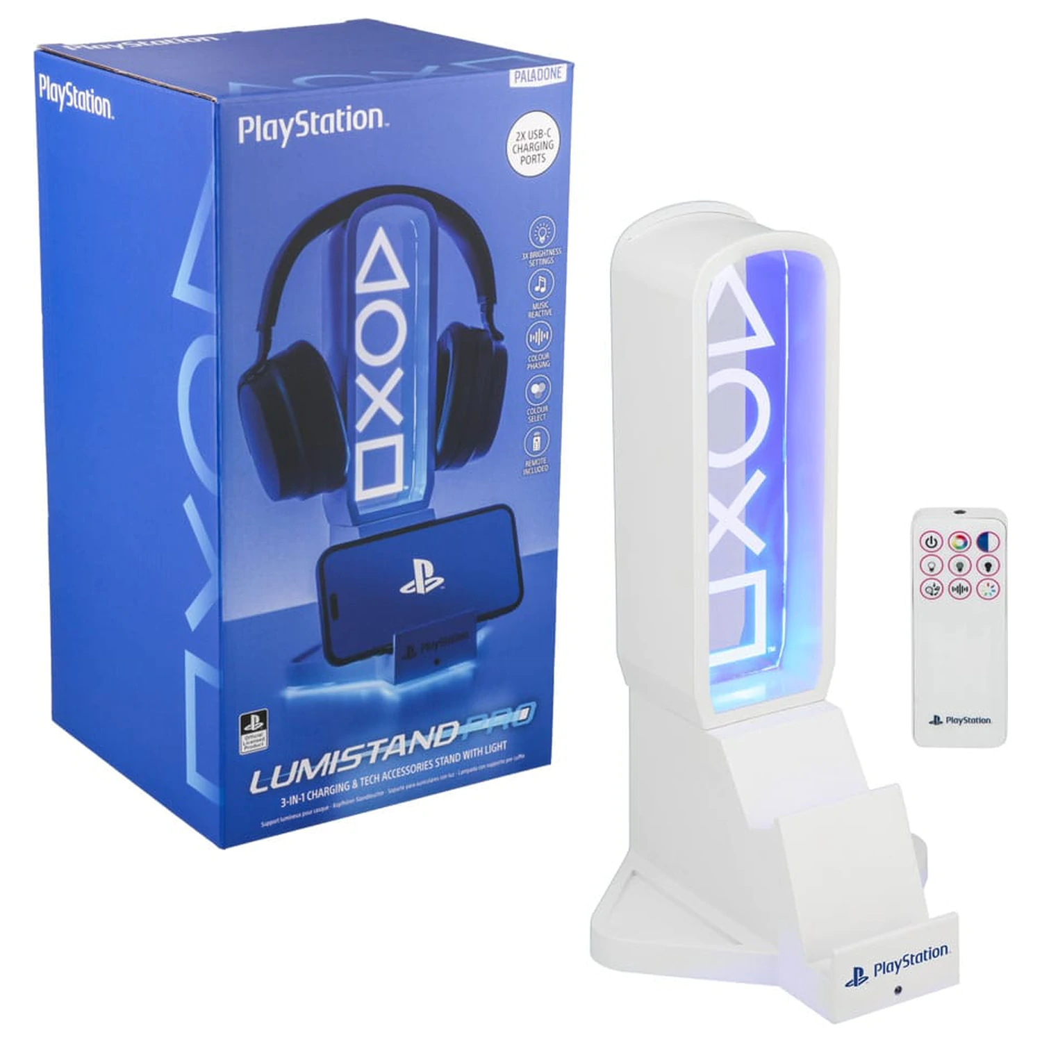 Playstation Desk Suport căști cu lumină 30 cm poza produsului