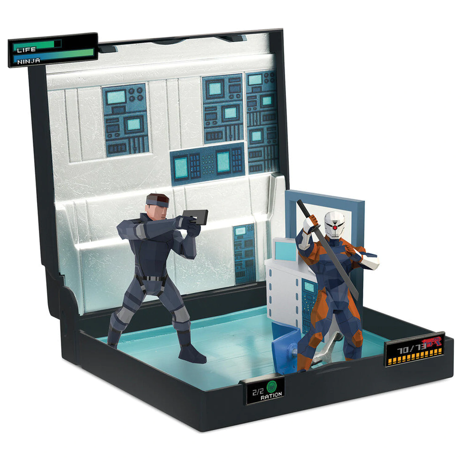 PlayStation Metal Gear Solid Solid Snake Vs Cyborg Ninja Diorama - Diorama poza produsului