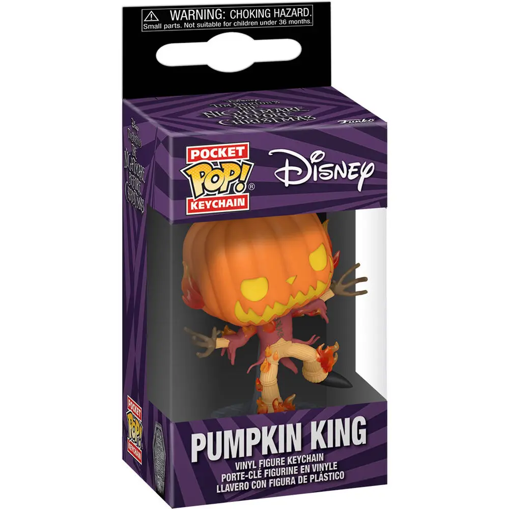 Pocket POP Disney Keychain Nightmare Before Christmas 30th Anniversary Pumpkin King Breloc poza produsului