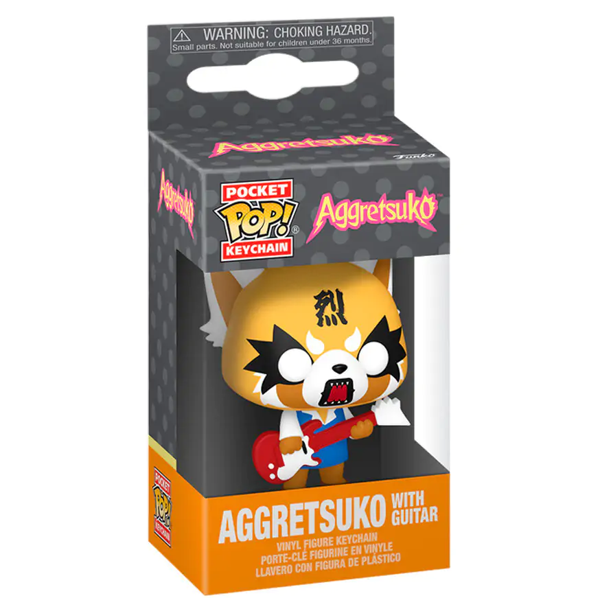 Breloc Pocket Funko POP Aggretsuko - Aggretsuko with Guitar poza produsului