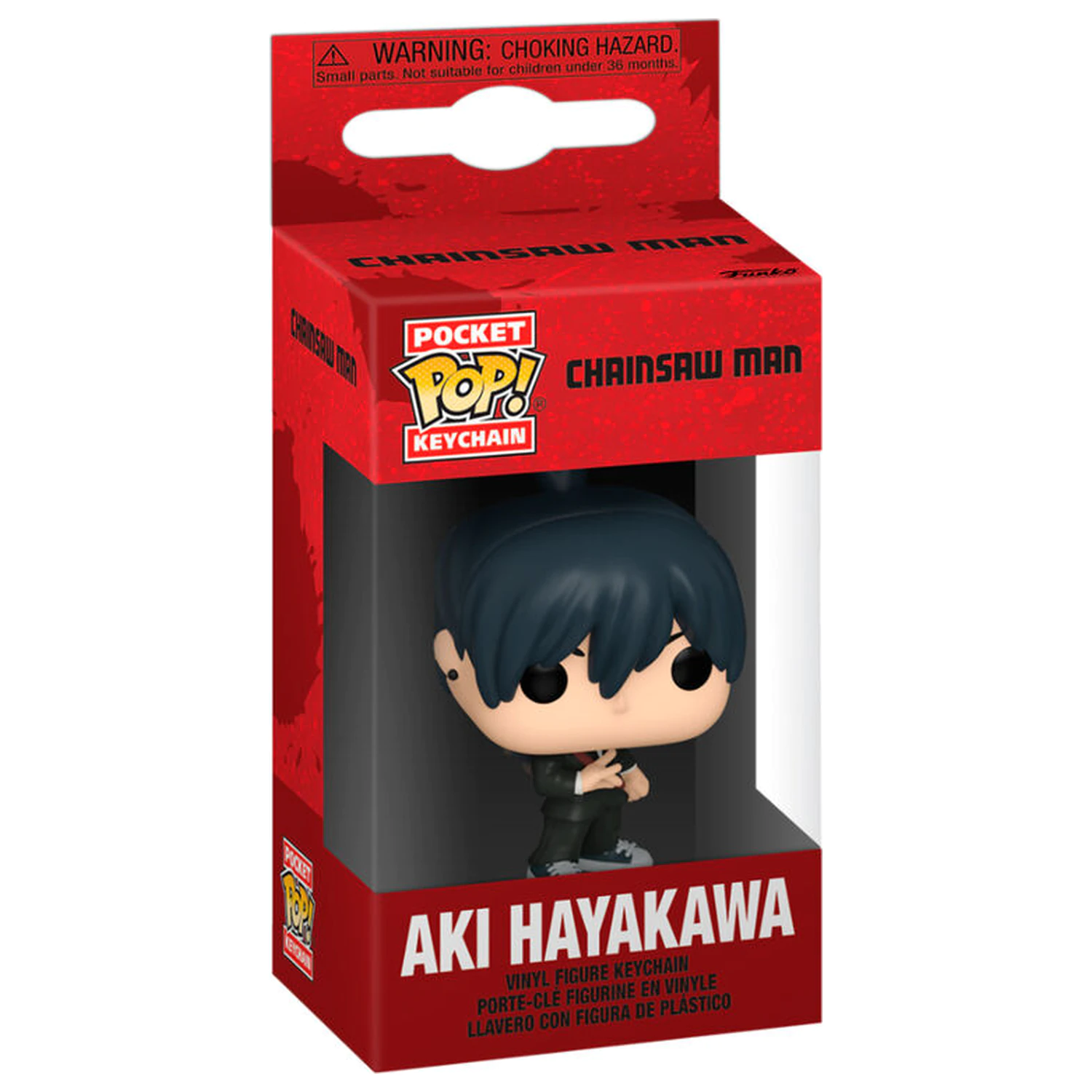 Breloc Pocket Funko POP Chainsaw Man Aki Hayakawa poza produsului