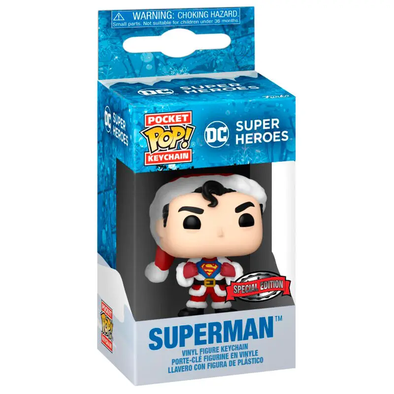 Breloc Pocket POP DC Comics Holiday Superman Exclusive poza produsului