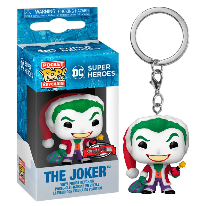 Breloc Pocket POP DC Comics Holiday The Joker Exclusive poza produsului