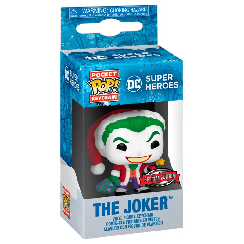 Breloc Pocket POP DC Comics Holiday The Joker Exclusive poza produsului