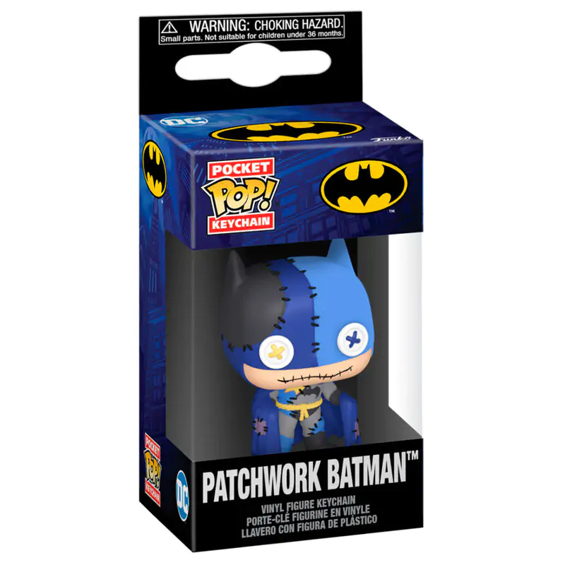 Breloc Pocket Funko POP DC Comics Patchwork Batman poza produsului