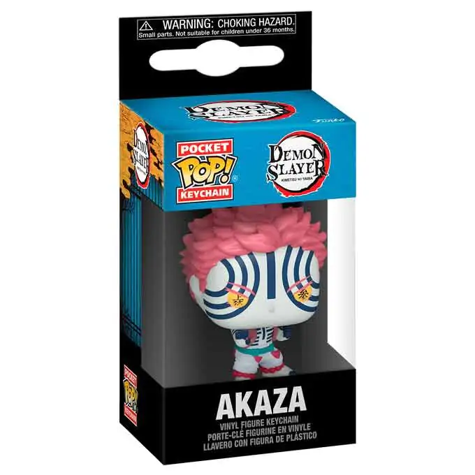 Breloc Pocket Funko POP Demon Slayer Kimetsu no Yaiba Akaza poza produsului