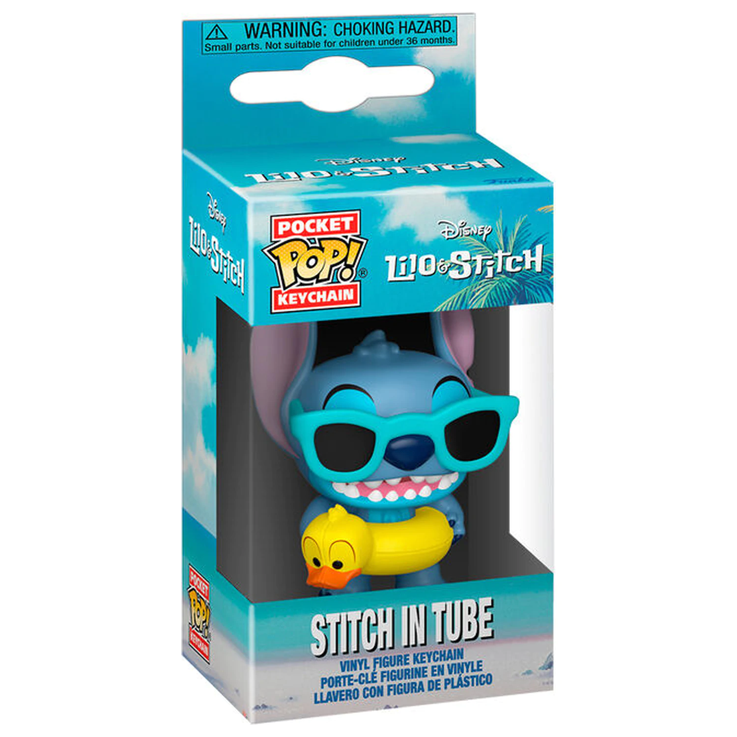 Pocket Funko POP Keychain Disney Lilo & Stitch - Stitch in Tube poza produsului
